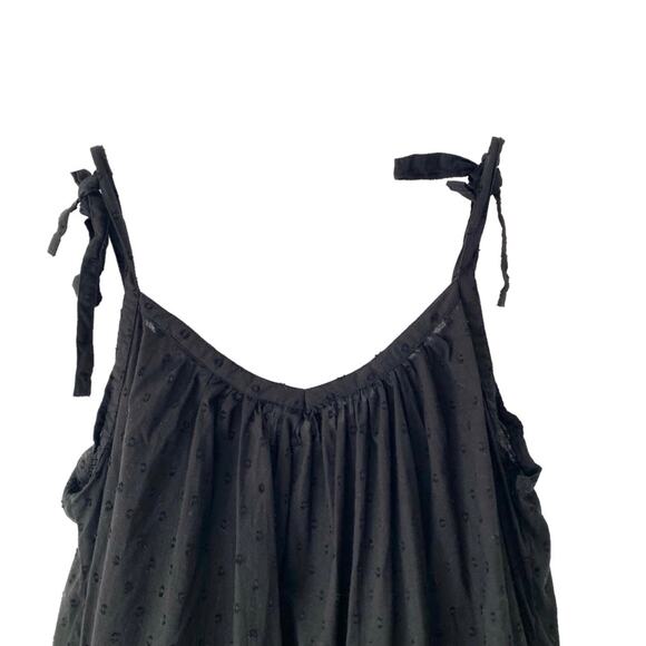 Emerson Fry India Collection Black Swiss Dot Sundress Maxi size XS/Small - Picture 10 of 12